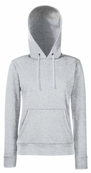 Fruit Of The Loom Women's Lady-Fit Classic Hoodie - Heather Grey