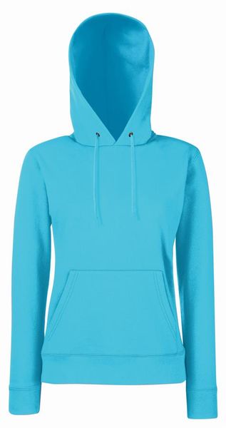 Fruit Of The Loom Women's Lady-Fit Classic Hoodie - Azure Blue