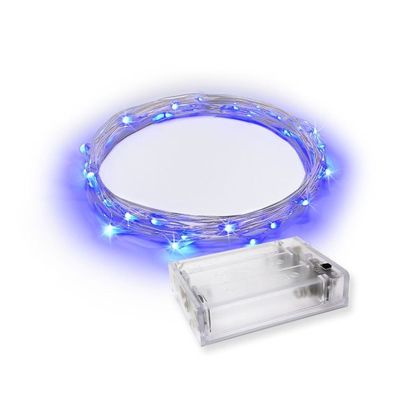 Battery Operated LED String Lights 2m - Green