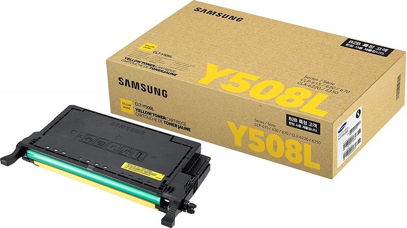 Samsung CLT-Y508L Yellow Laser Toner Cartridge