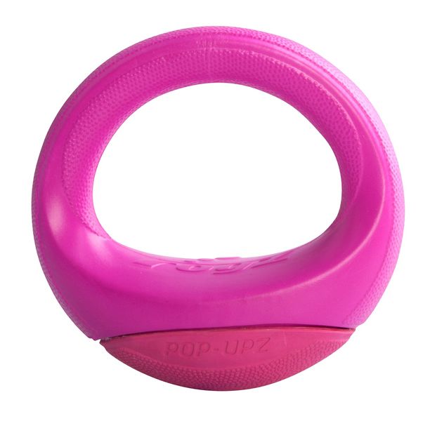 Rogz - Pop-Upz Pink M/L Self-Righting Float and Fetch Dog Toy