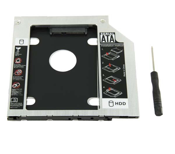SATA 2nd HDD Caddy Tray Enclosures for Laptop - 9.5mm