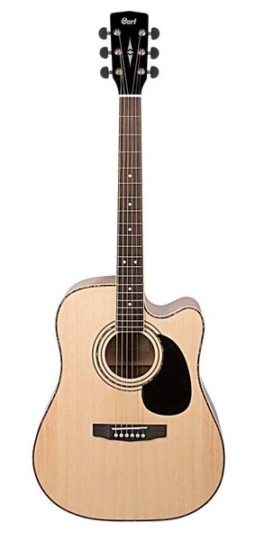 Cort Ad880ce Natural Satin Acoustic Electric Guitar