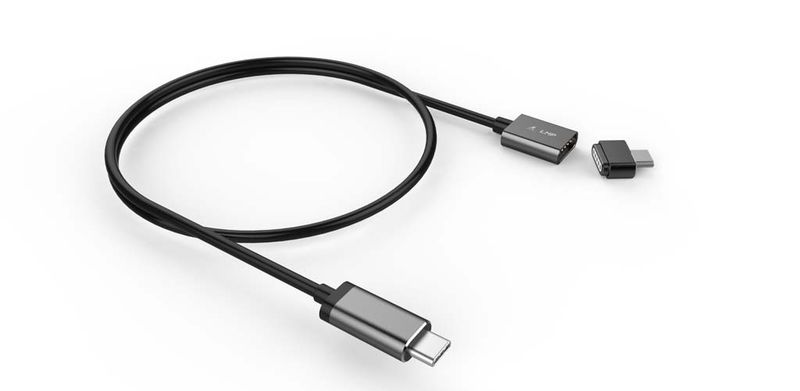 LMP Magnetic Safety charging cable USB-C - Space Grey
