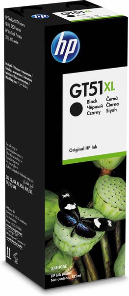 HP GT51XL 135-ml Black Original Ink Bottle