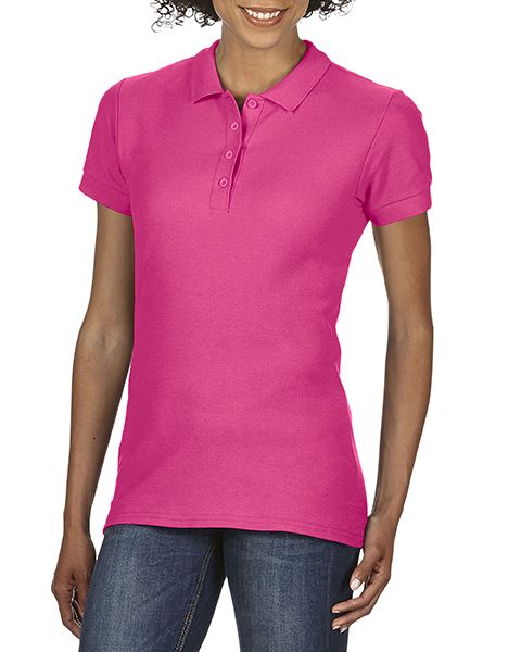 Gildan Women's Softstyle Polo - Heliconia