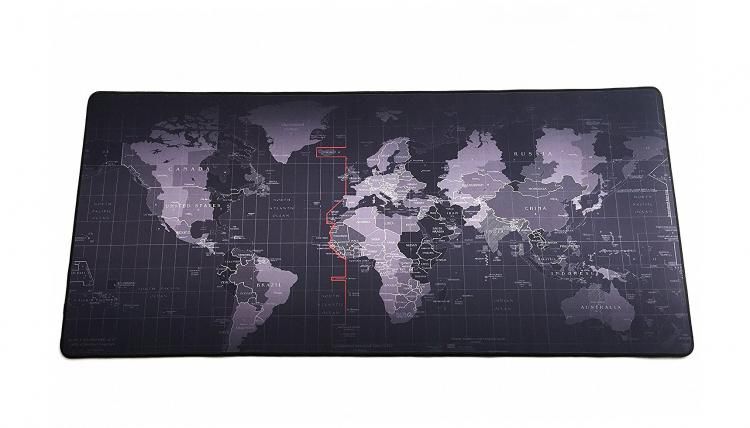 Pro Gaming World Map Mouse Pad - Black Edges
