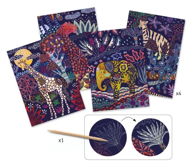 Djeco Lush Nature Scratch Cards