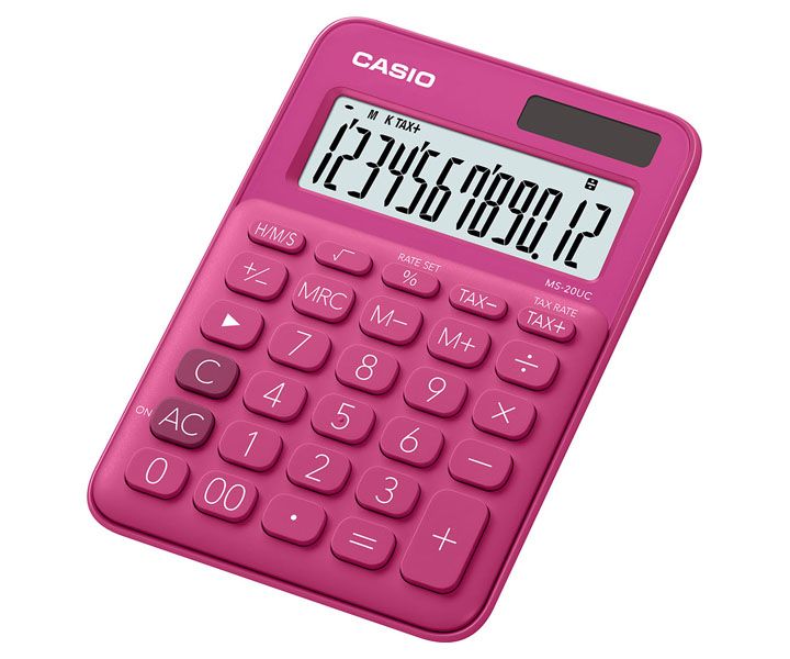 Casio MS20UC Desktop Calculator Red Shop Today. Get it Tomorrow