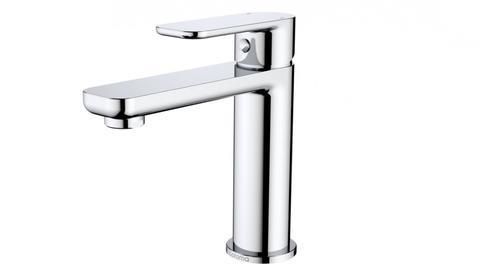 Round &amp; Square Polished Chrome Basin Mixer