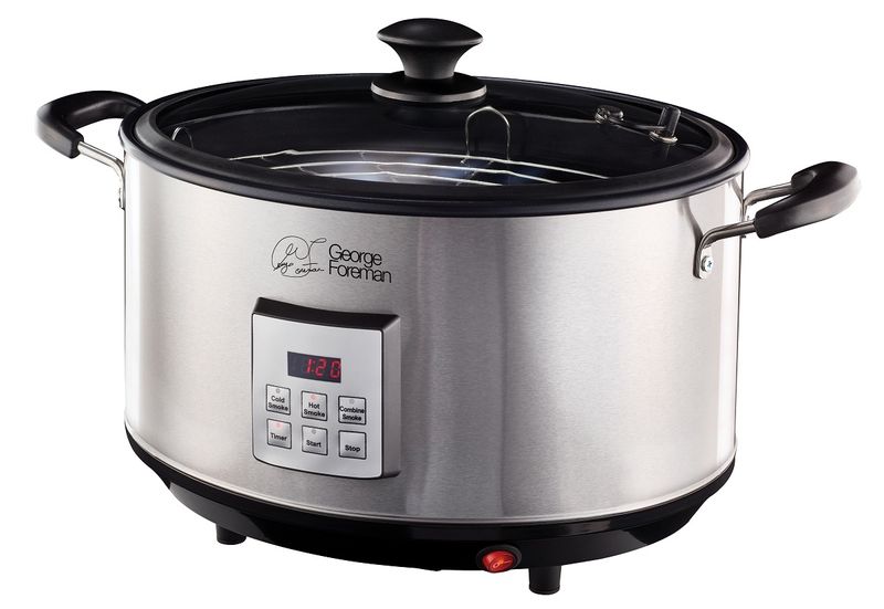 George Foreman - 9 Litre Roaster &amp; Smoker - Silver