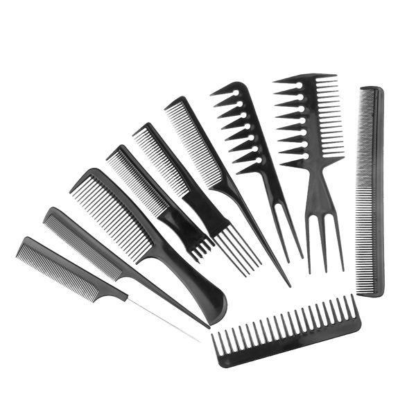 10 Piece Hair Stylists Professional Styling Comb Set