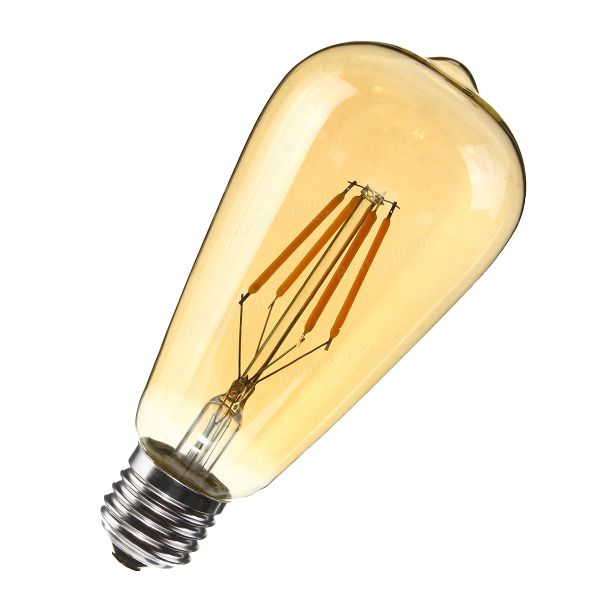ST 4W E27 Filament Bulb - Brown (2 Pack)