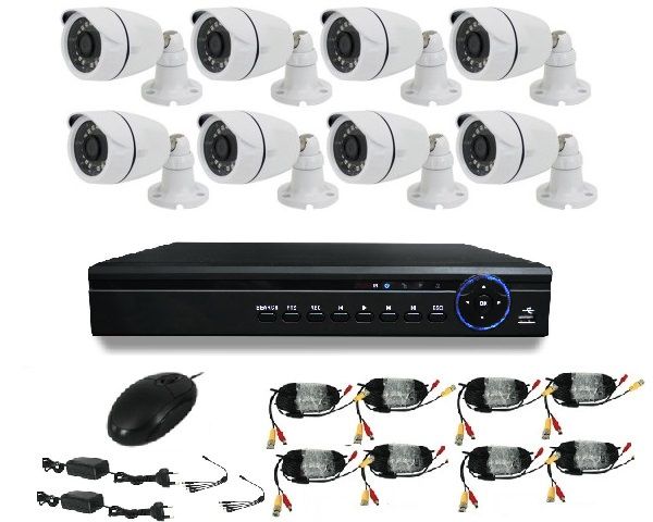 8 Camera CCTV System (AHD 1MP DIY Kit)