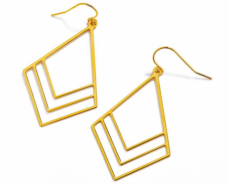 Bougainvillia Drop Earrings - Yellow Gold