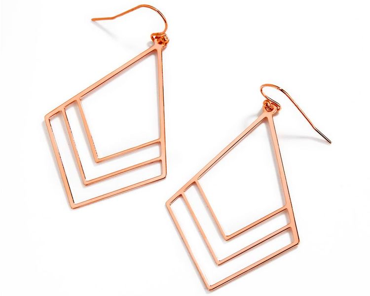 Bougainvillia Drop Earrings - Rose Gold