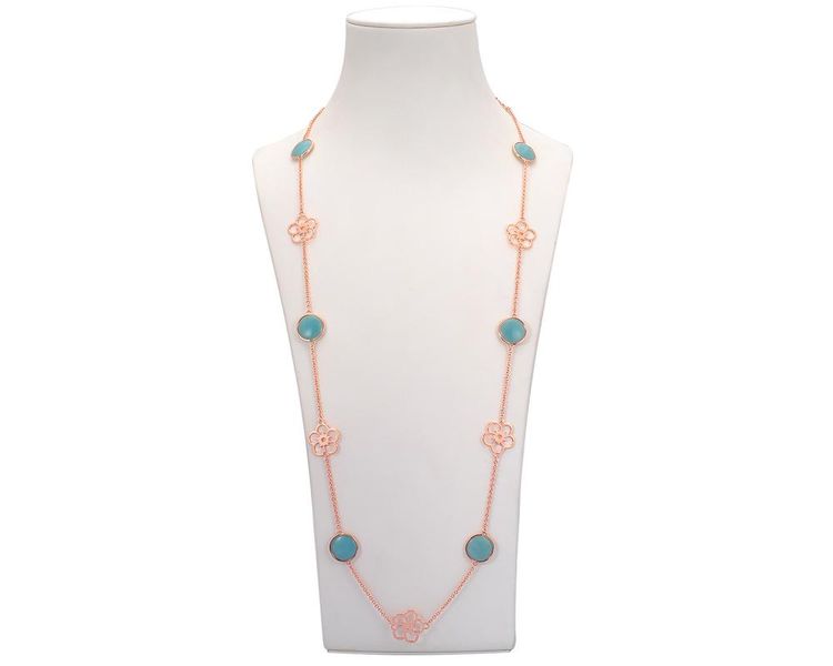 Periwinkle Station Silver Necklace - Blue Amazon