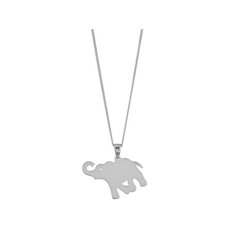 real silver elephant necklace