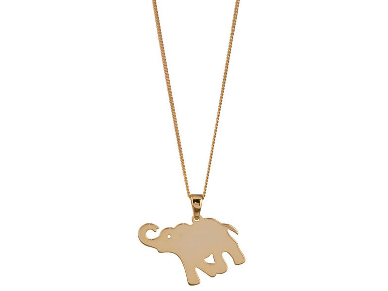 Elephant Necklace - Yellow Gold