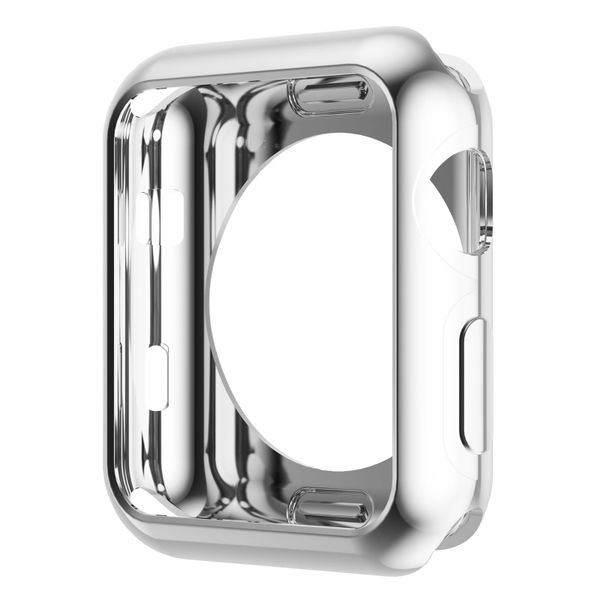 Killer Deals Protective TPU Bumper Case Compatible with 42MM Apple iWatch 6/5/4/3/2/1- Silver
