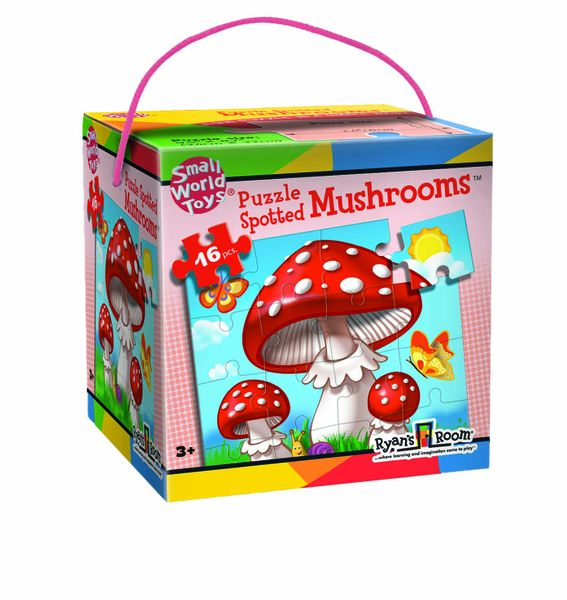 Ryan's Room Spotted Mushroom Puzzle - 16 Piece