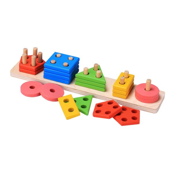 Stack &amp; Sort Board Wooden Educational Toy