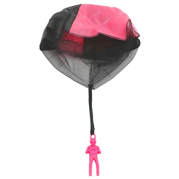 Mini Hand Throwing Soldier Parachute Flying Toy - Blue
