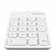 Macally 18 key USB Numeric Keypad For Mac &amp; PC - White