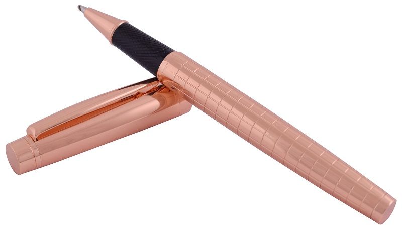 Rhombus Roller Ball Pen (Rosegold)