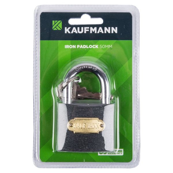 Kaufmann Steel Lock 50mm - Grey