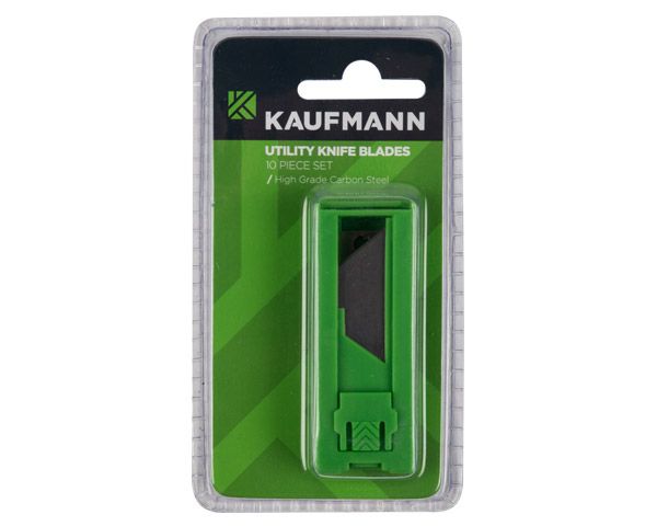 Kaufmann Blades For Utility Knife - 10 Piece