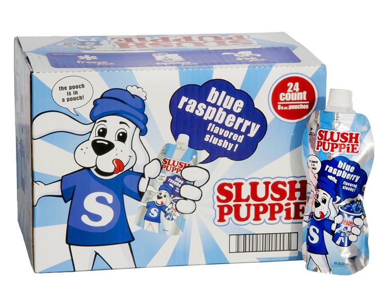 Slush Puppie Pouch - Blue Raspberry - 24 x 237ml