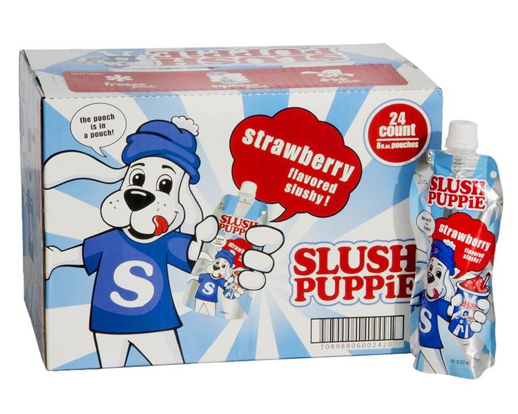 Slush Puppie Pouch - Strawberry - 24 x 237ml