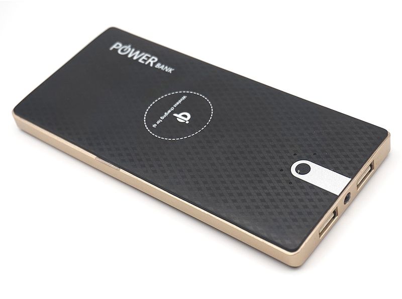 8000mAh Power Bank - Wireless Charging