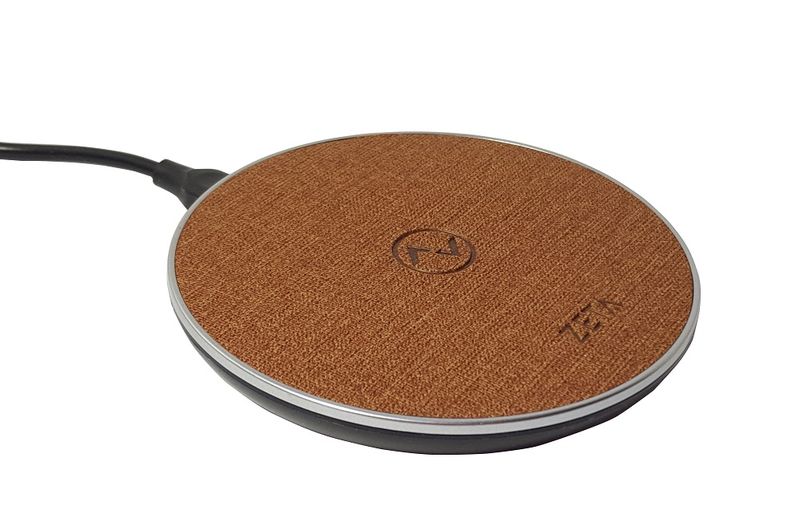 ZW5 Wireless Charger Pad - Brown