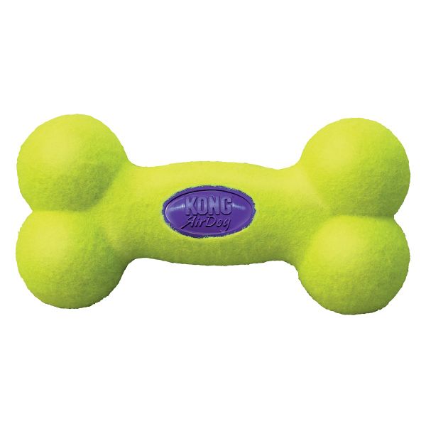 Kong - Airdog Squeaker Bone - Large - Yellow