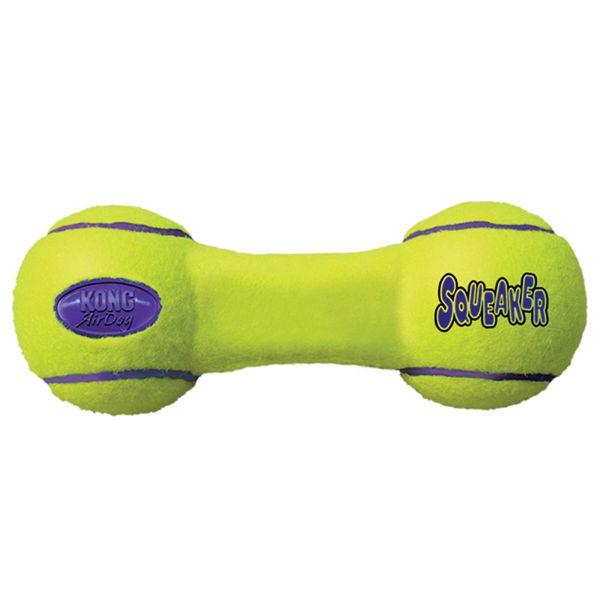 Kong - Airdog Squeaker Dumbbell - Large - Yellow