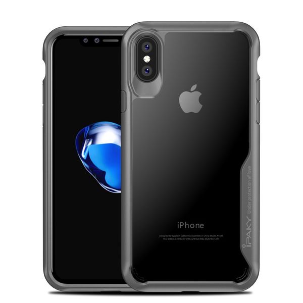 iPaky TPU Cover for Apple iPhone X - Grey