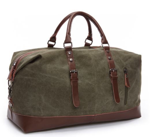 Iconix Canvas Duffel Tote Bag - Army Green