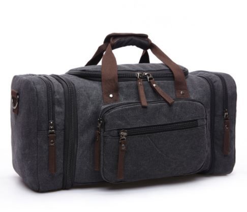 Iconix Canvas Duffel Bag - Black