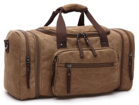 Iconix Canvas Duffel Bag - Brown