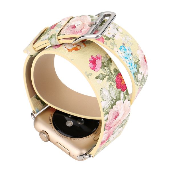 Double Floral Band for Apple Watch 42mm - Cream