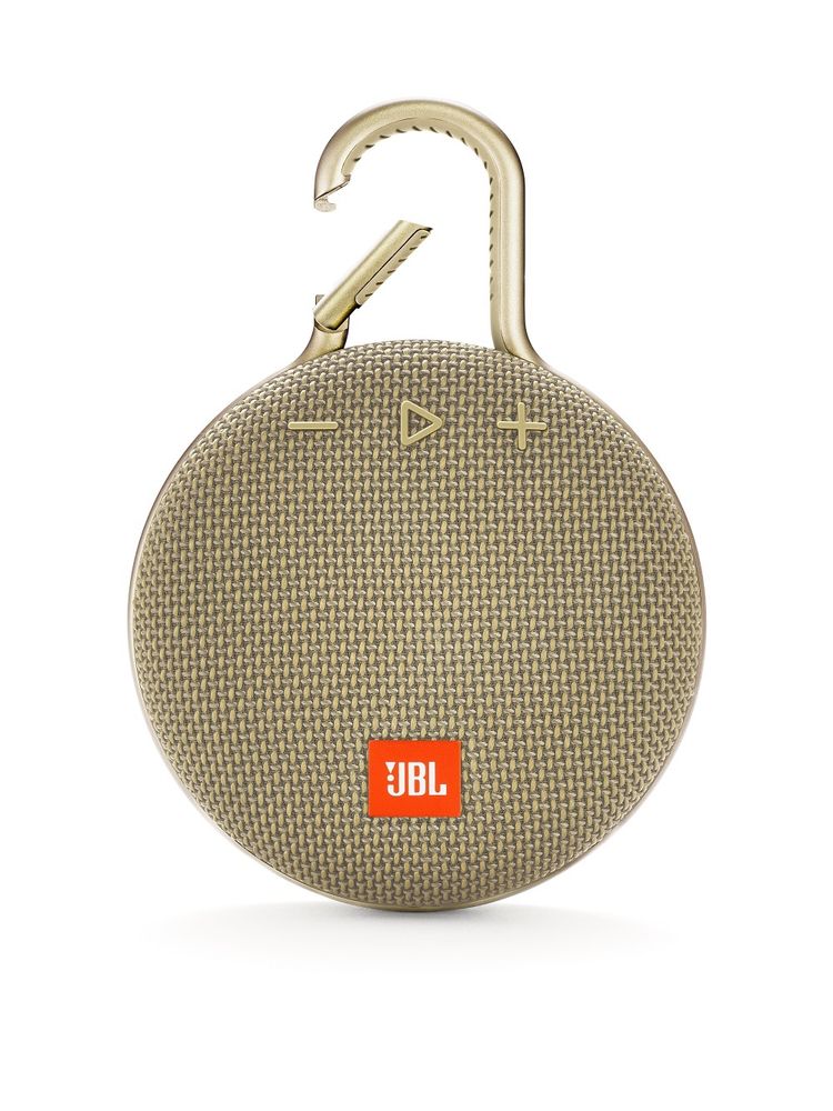 jbl clip 3 portable bluetooth speaker sand