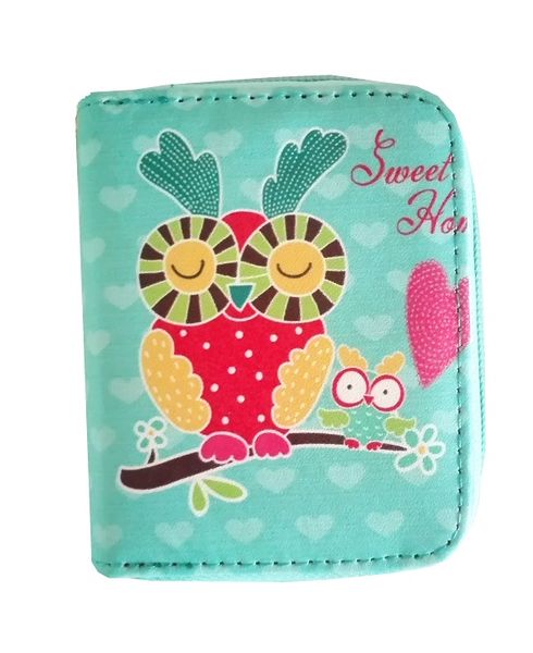 Cotton Road Girls Purse - Blue Owls