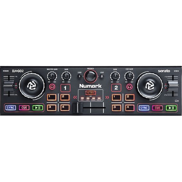DJ2GO2 Pocket DJ Controller with Audio Interface