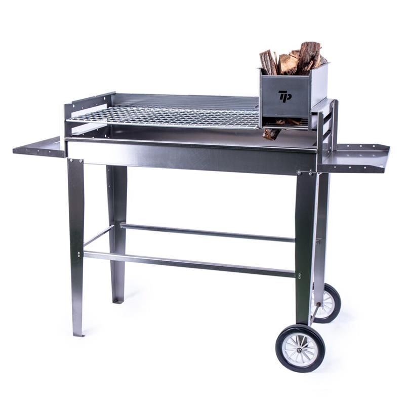 Tp Products Stainless Steel 900 Mobile Braai With Coalmaker Buy