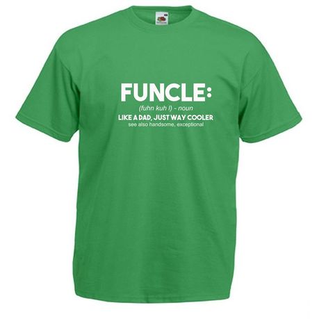 Qtees Africa Men s Funcle T shirt Green Size 3XL Shop Today. Get it Tomorrow takealot