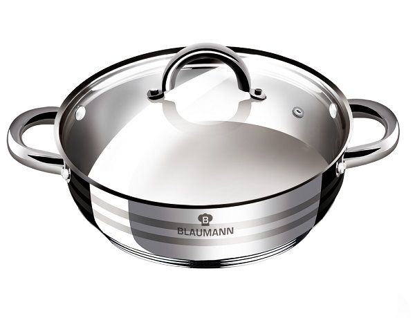 Blaumann Shallow Pot with Lid - Gourmet Line (20cm)