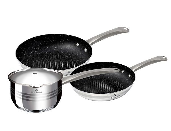 Blaumann Marble Coating Pan Set - Gourmet Line (3 Piece)