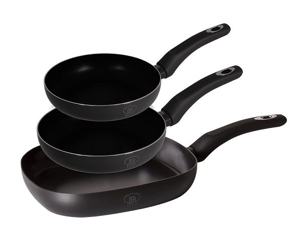 Blaumann Diamond Coating Fry &amp; Grill Pan Set - 3 Piece